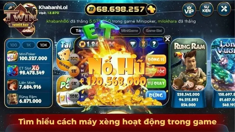 Nổ hũ TWIN68 - Cơ hội đổi đời cho bet thủ ngàn năm có một 2 Tìm hiểu cách máy xèng hoạt động trong game