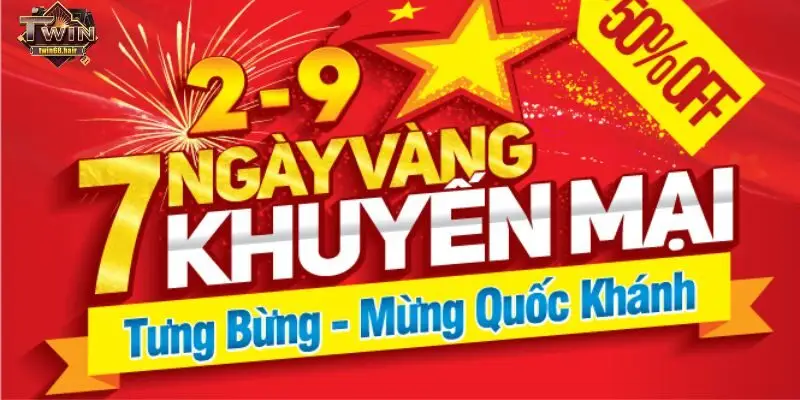 Twin68 20 Khuyến mãi hấp dẫn 2/9 đến từ Twin68